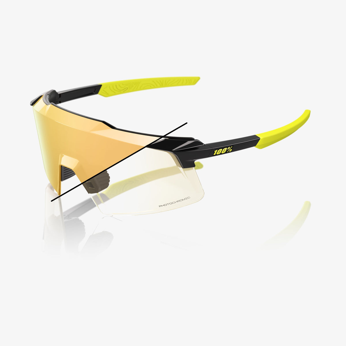 AEROCRAFT Fotocromática Dorada: goggles 100% Snow para Bariloche