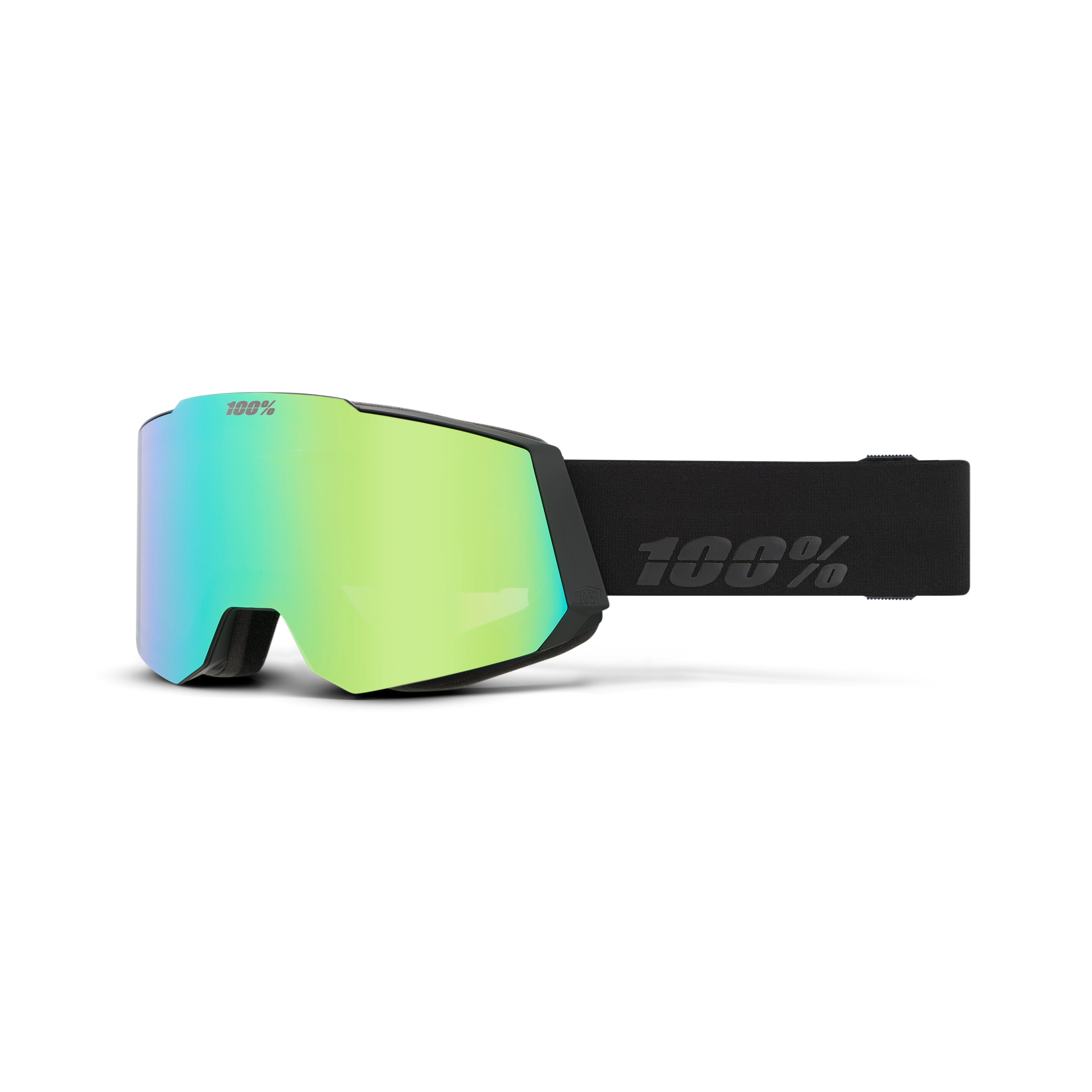 SNOWCRAFT S HiPER Goggle Black/Green - Mirror Green + Extra Lens