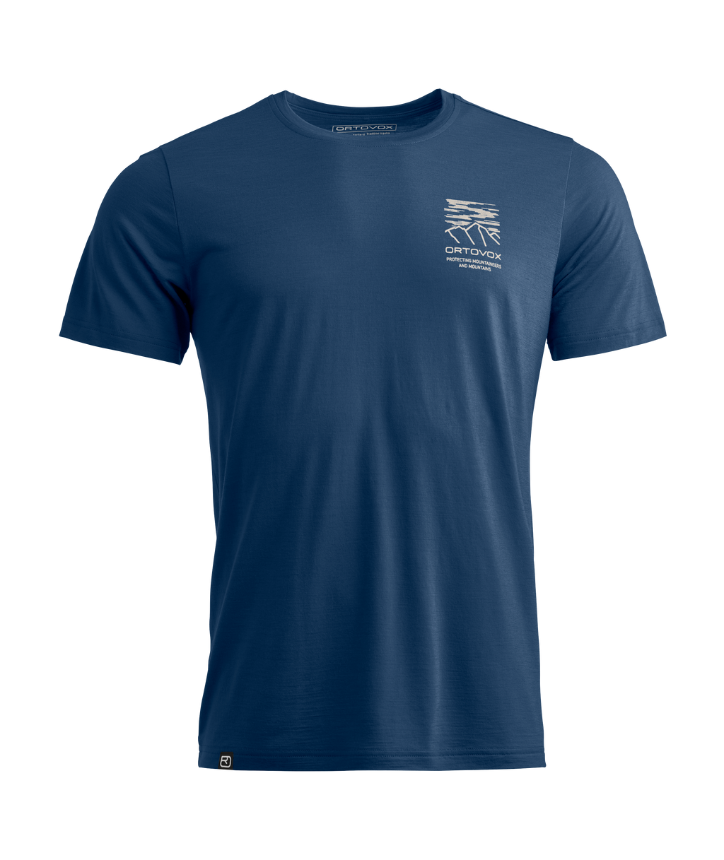 185 MERINO PATCH PRINT Remera H