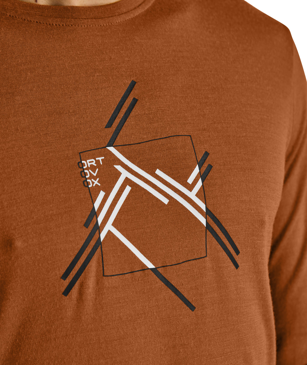 185 MERINO MTN CUTOUT MANGA LARGA HOMBRE