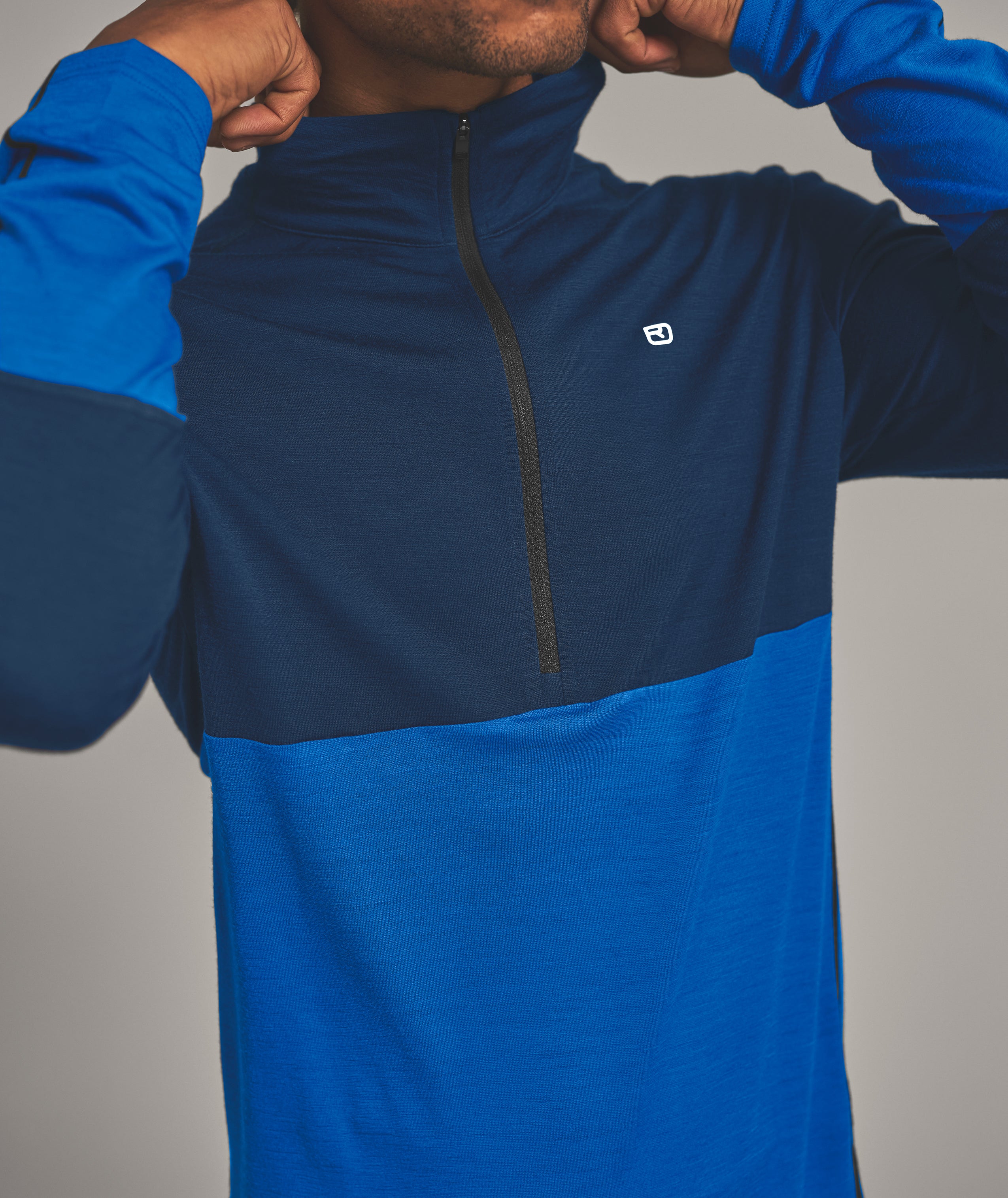 185 ROCK'N'WOOL ZIP NECK M