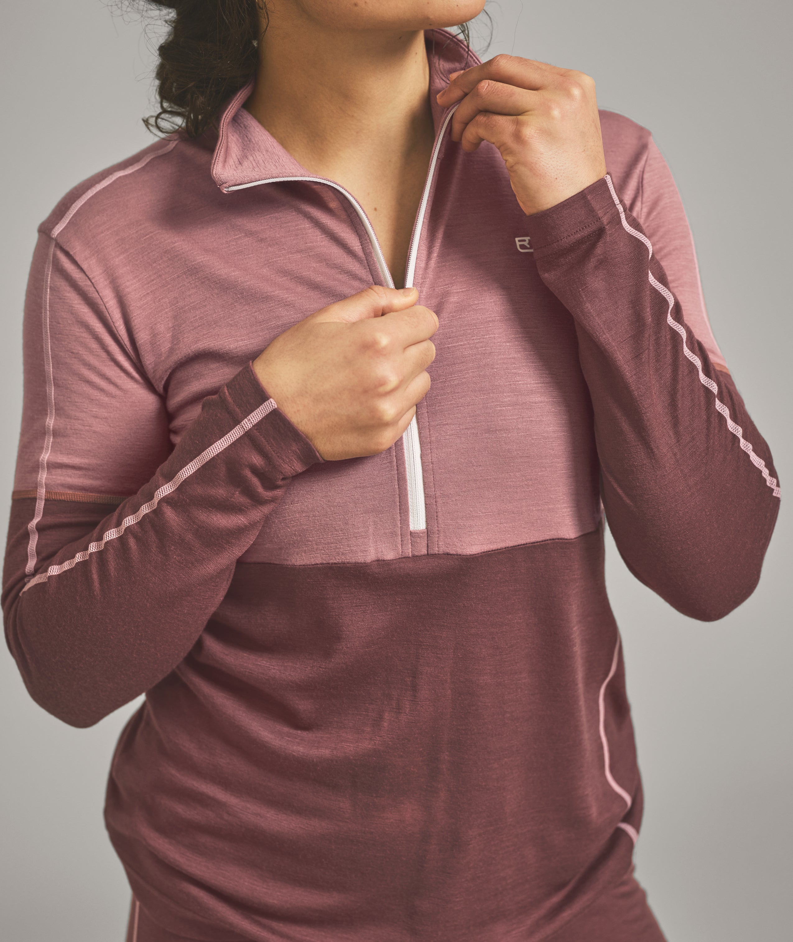 185 ROCK'N'WOOL ZIP NECK W