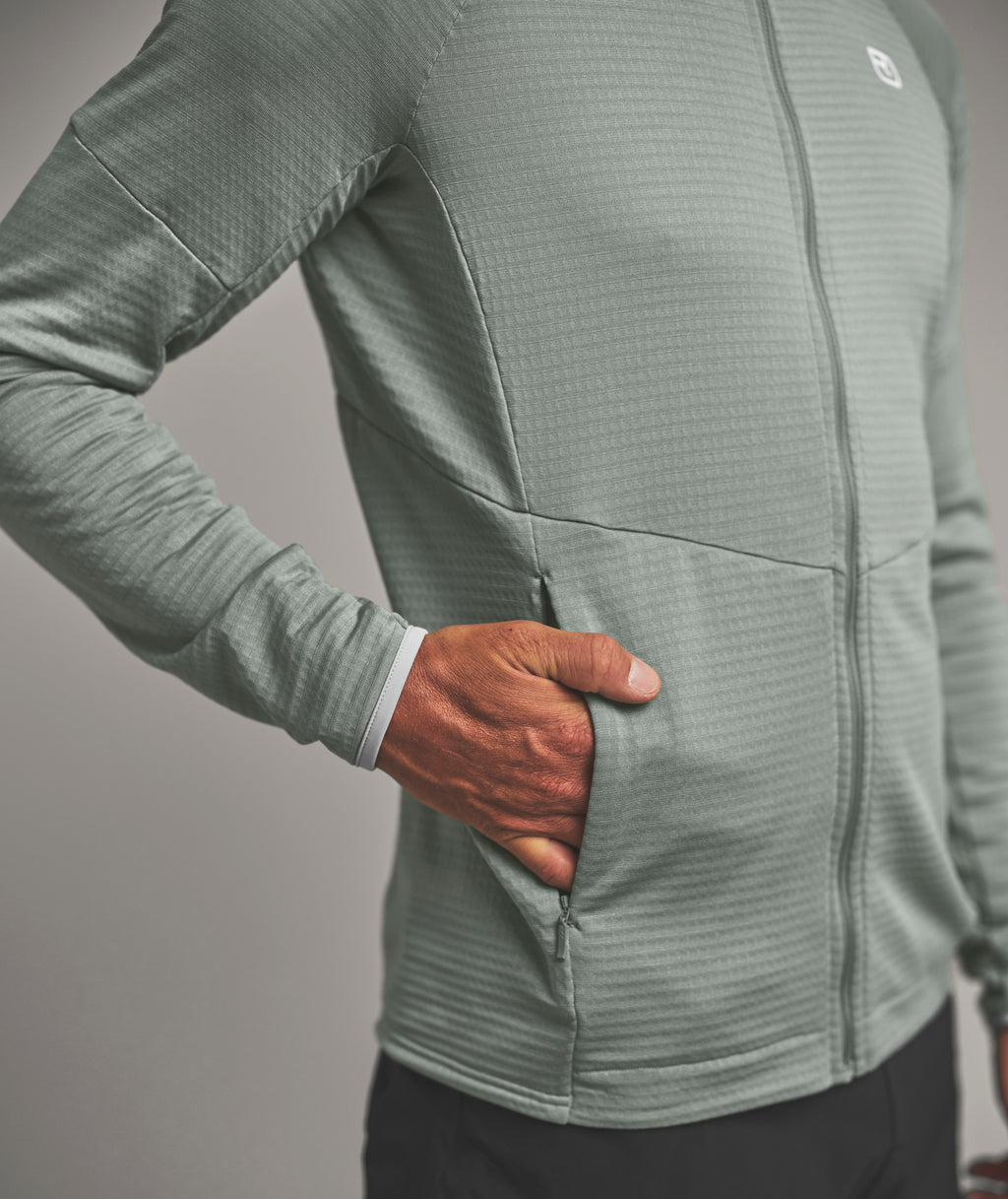 FLEECE LIGHT GRID HOODY M