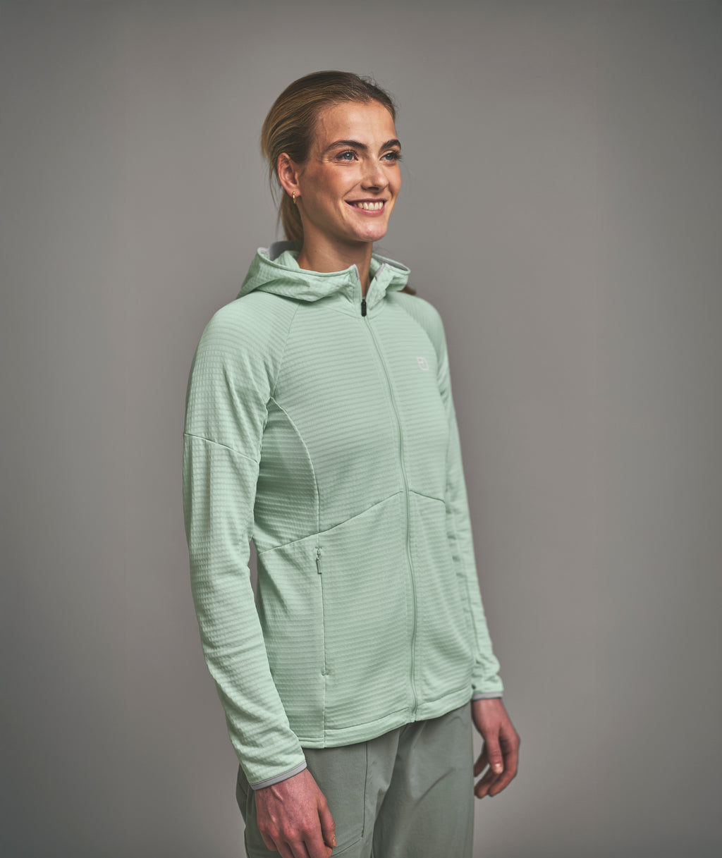 FLEECE LIGHT GRID HOODY W