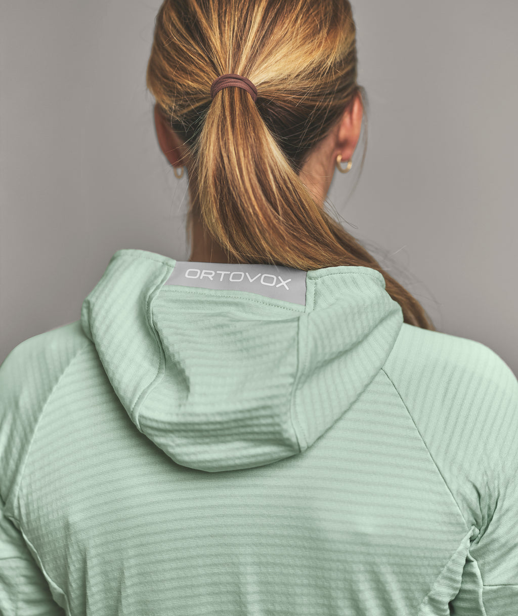 FLEECE LIGHT GRID HOODY W