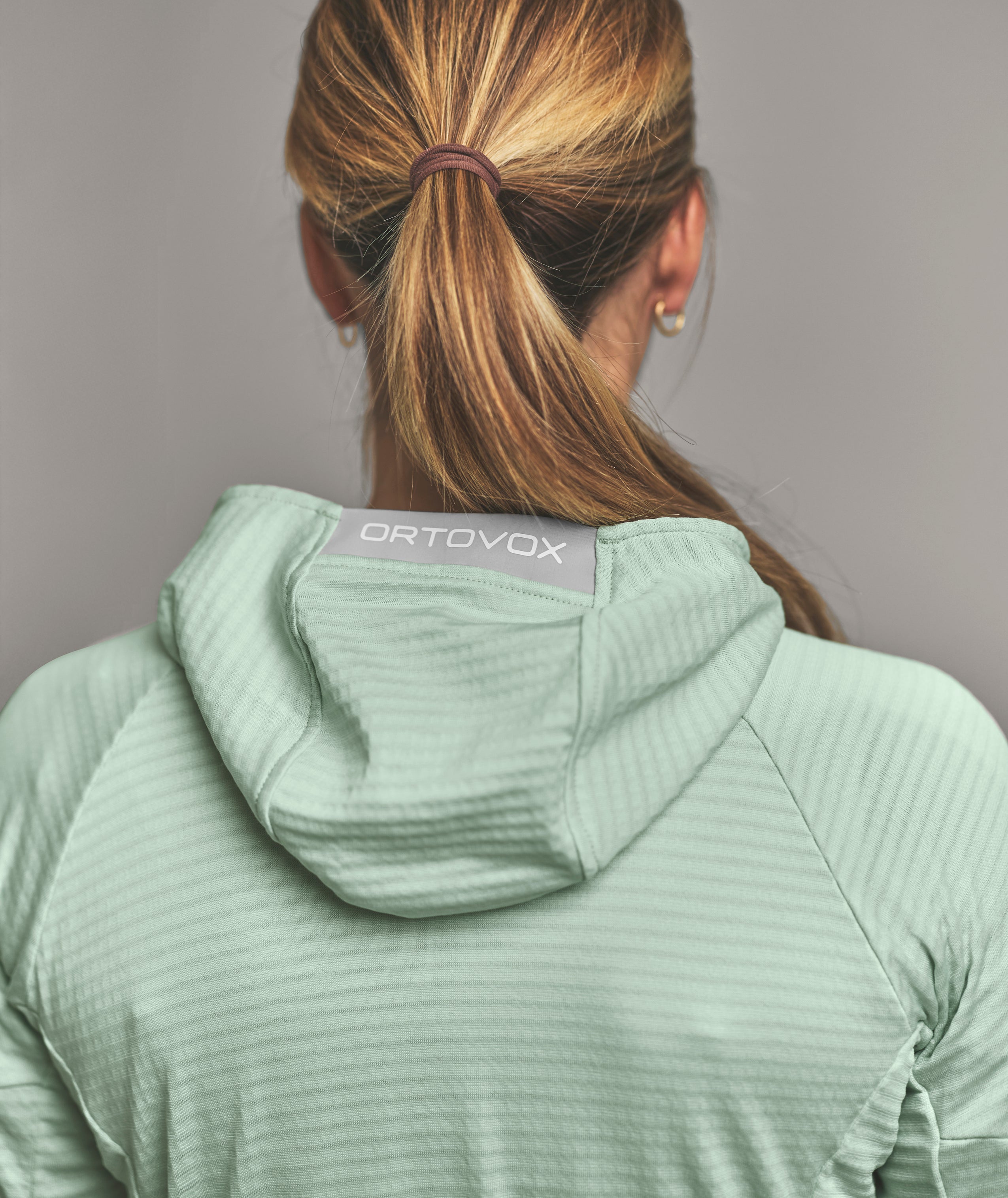 FLEECE LIGHT GRID HOODY W