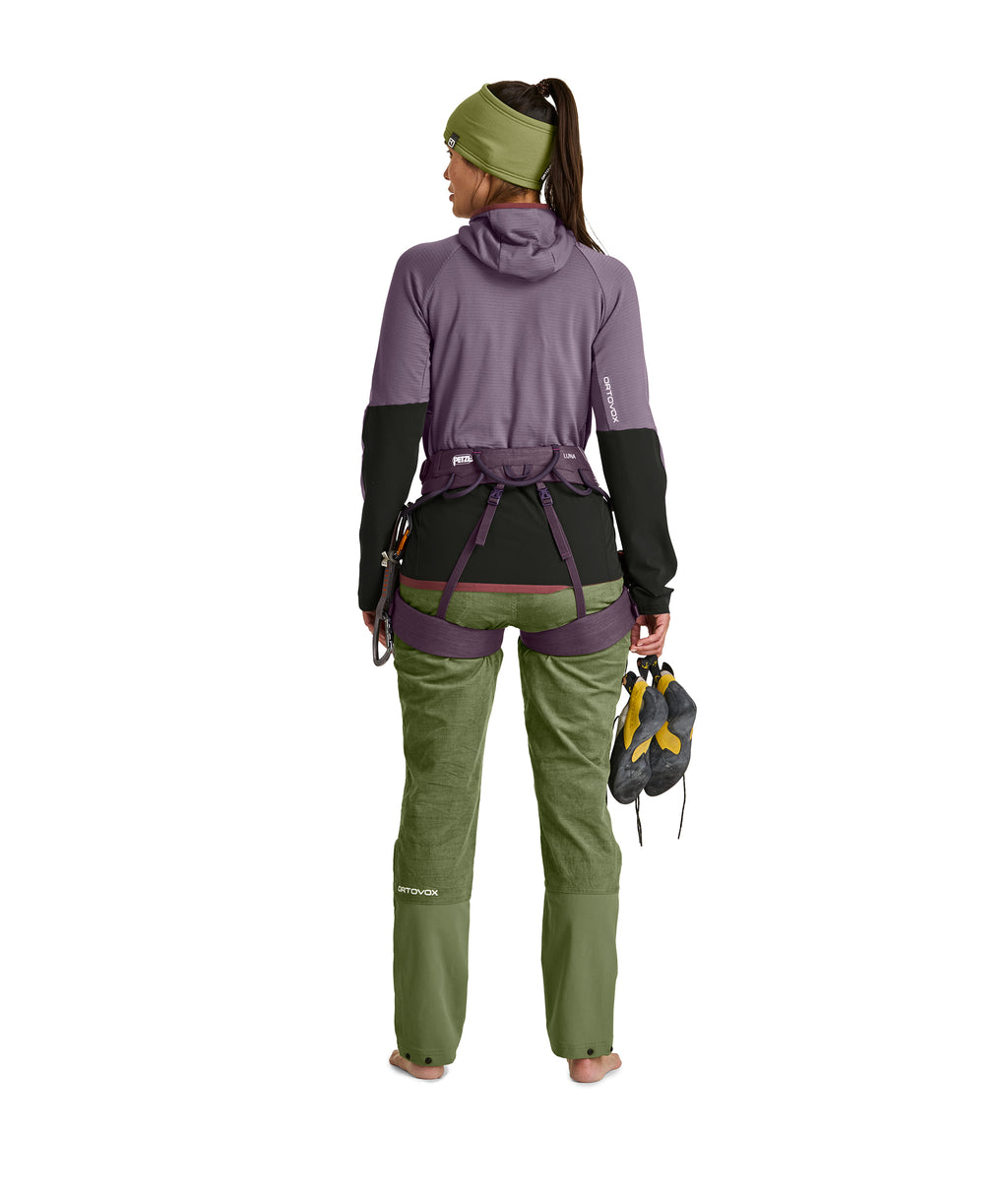 FLEECE RIB HOODY mujer