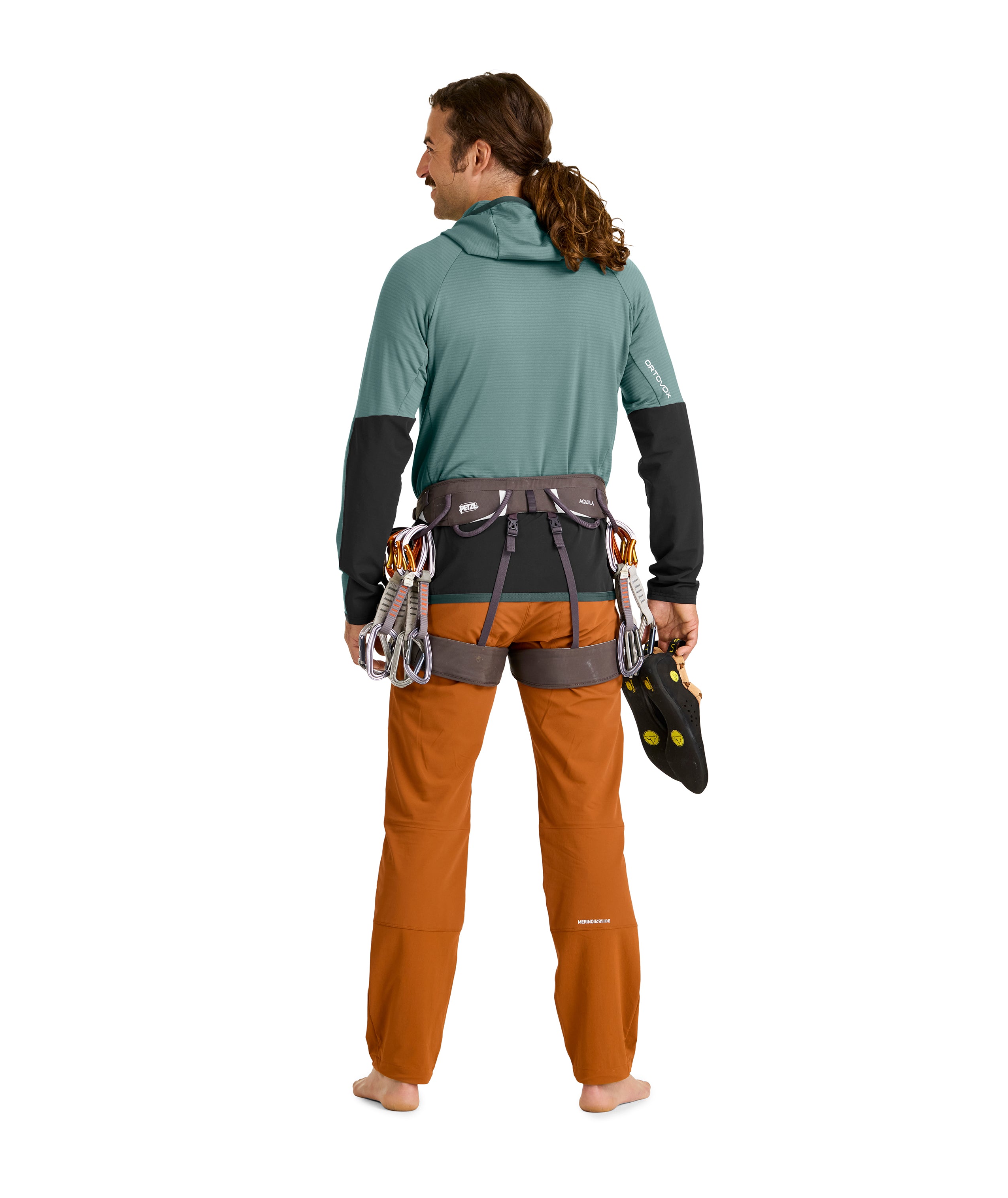 FLEECE RIB HOODY Hombre