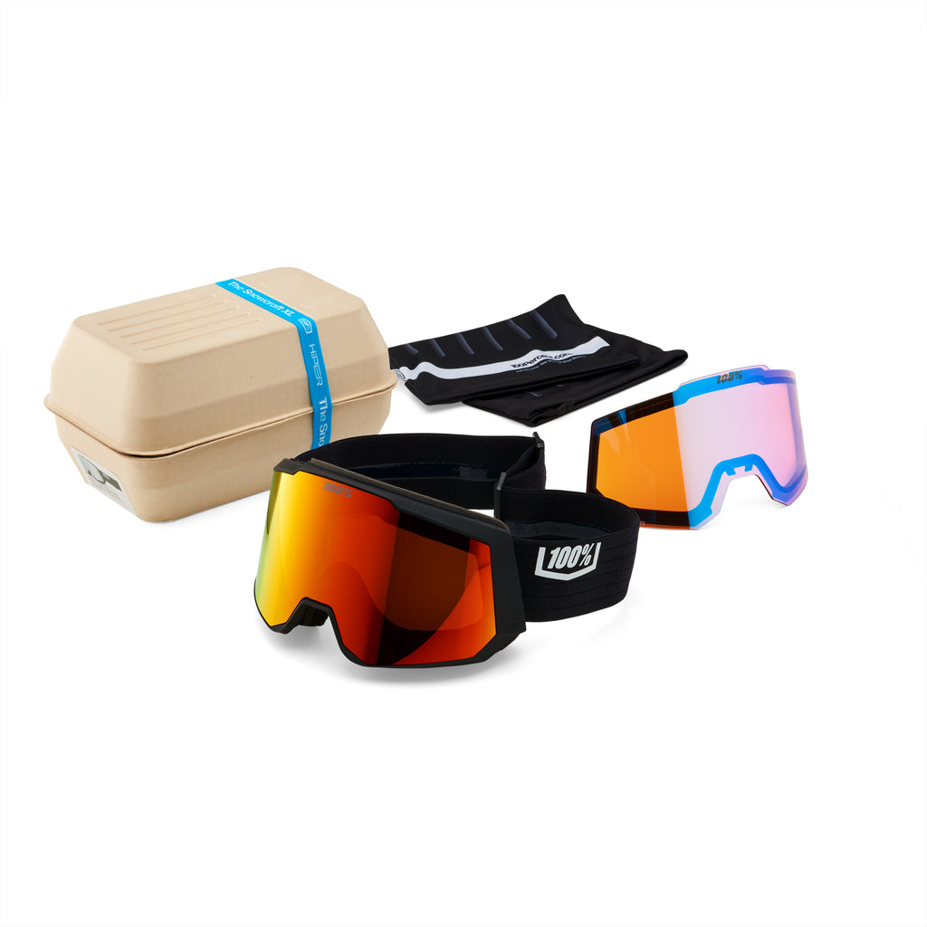Óculos de proteção SNOWCRAFT XL HiPER Preto/Prateado - Prata Espelhada + Lente Extra 