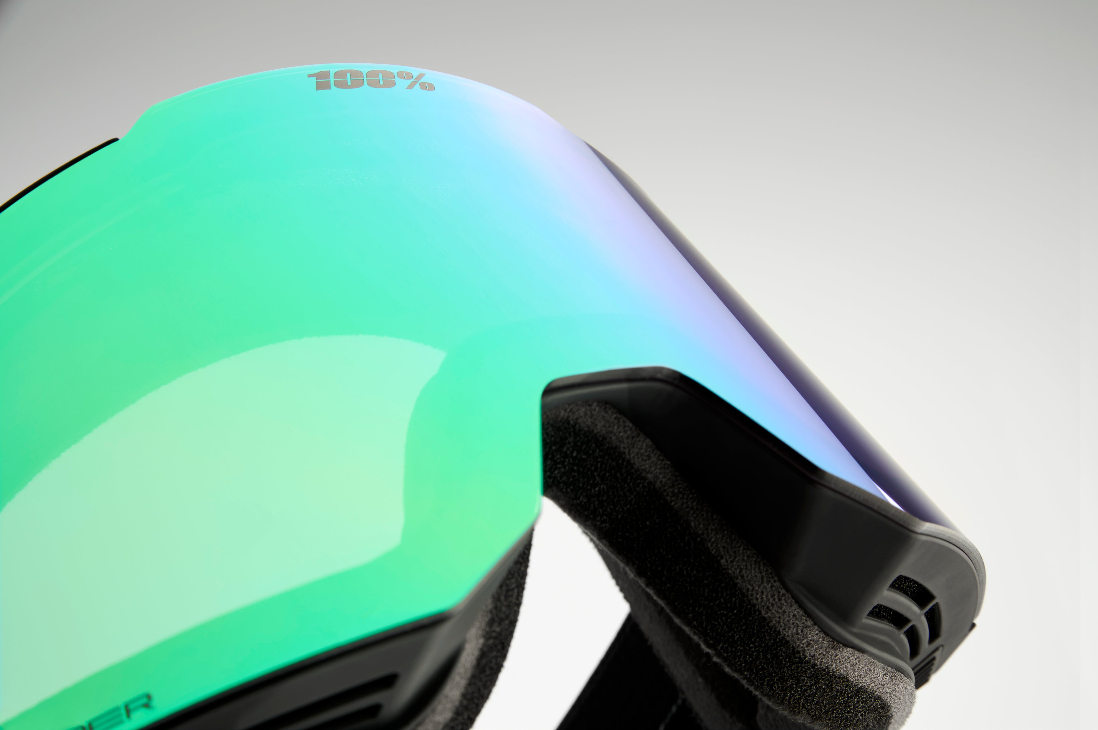 SNOWCRAFT S HiPER Goggle Black/Green - Mirror Green + Extra Lens