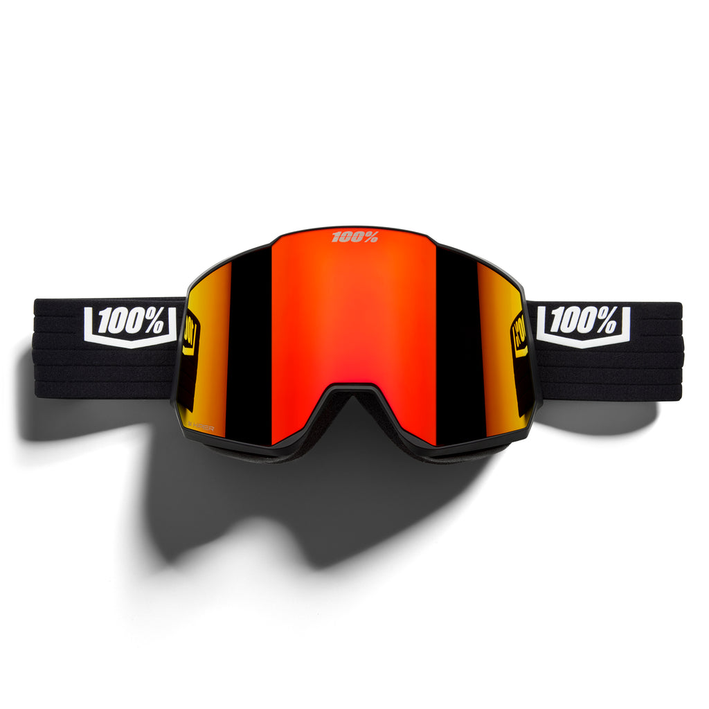 Óculos de proteção SNOWCRAFT XL HiPER Preto/Vermelho - Vermelho Espelhado + Lente Extra 