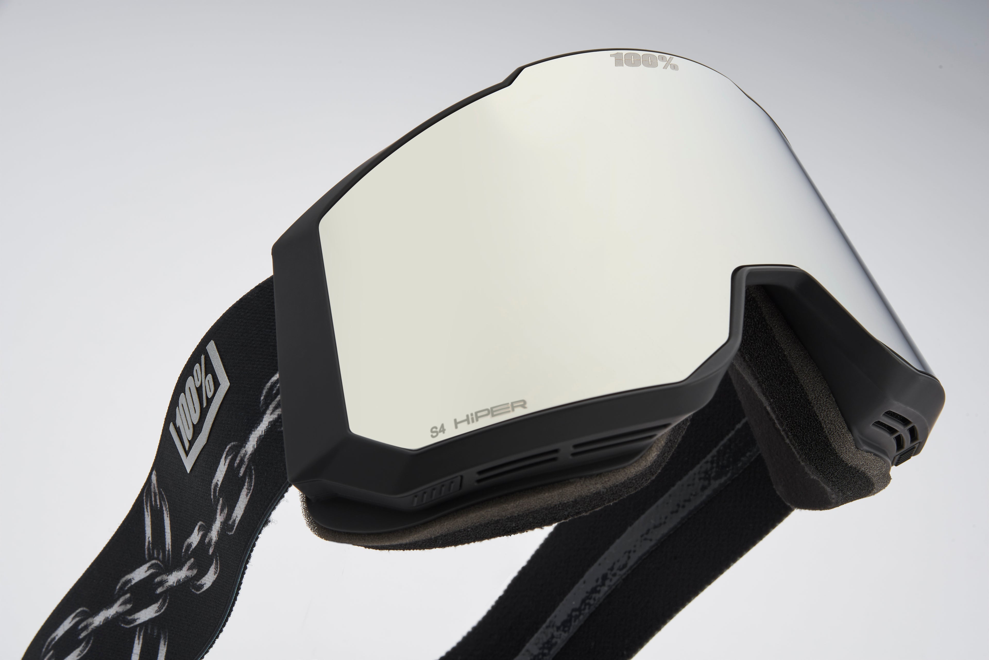 SNOWCRAFT S HiPER Goggle Black/Silver - Mirror Silver + Extra Lens