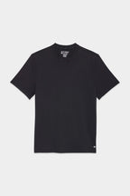 The 686 Mens Everywhere drirelease® Tech Tee by 686 is a plain black short-sleeve crew neck t-shirt, shown laid flat on a white background.