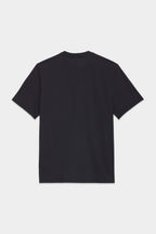The 686 Mens Everywhere drirelease® Tech Tee by 686, in plain black, is displayed from the back with short sleeves, laid flat on a white background.