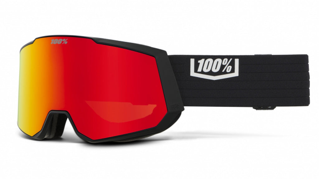Óculos de proteção SNOWCRAFT XL HiPER Preto/Vermelho - Vermelho Espelhado + Lente Extra 