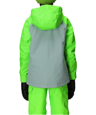 BOYS GEO™ INSULATED JACKET - BOREALIS GREEN COLORBLOCK