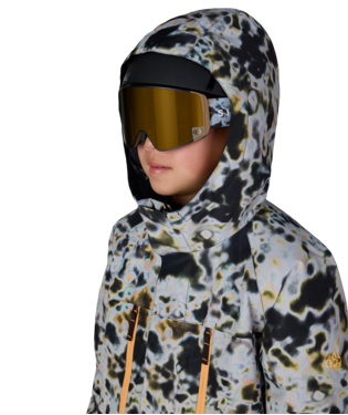 BOYS GEO™ INSULATED JACKET - GREY TUNDRA COLORBLOCK