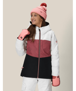 GIRLS ATHENA™ INSULATED JACKET - ROSEWOOD COLORBLOCK