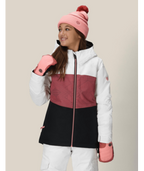 GIRLS ATHENA™ INSULATED JACKET - ROSEWOOD COLORBLOCK