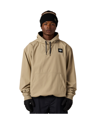 MENS WATERPROOF TEAM HOODY - KHAKI