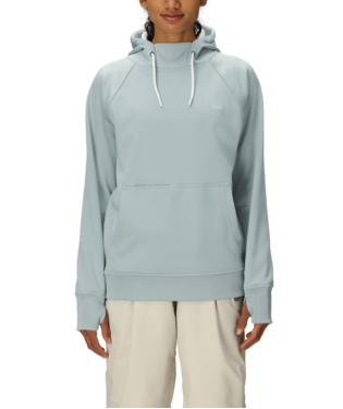 Women's Bonded Fleece Pullover Hoody - DUSTY MARINE