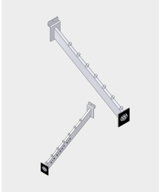 Polar Slatwall Waterfall w Logo - 2 Pack - ASSORTED