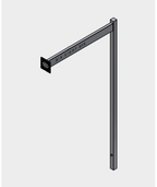 Polar 4-Way 12" Straight Arm w Logo - 4 Pack - ASSORTED