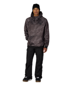 MENS BONDED FLEECE HOODY - CHARCOAL HEMISPHERE