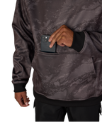MENS BONDED FLEECE HOODY - CHARCOAL HEMISPHERE