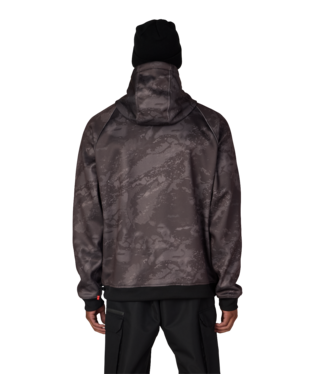 MENS BONDED FLEECE HOODY - CHARCOAL HEMISPHERE