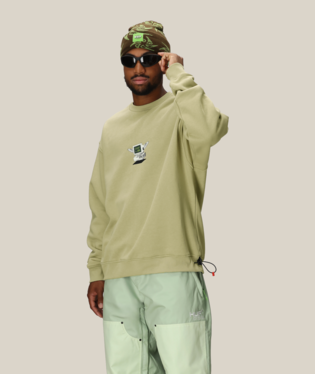 686 HUF PREMIUM HEAVYWEIGHT CREW SWEATSHIRT - HUF ELM