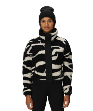 WOMENS OUTPOST SHERPA JACKET - BLACK VAPORS