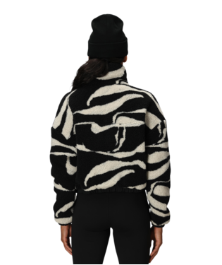 WOMENS OUTPOST SHERPA JACKET - BLACK VAPORS