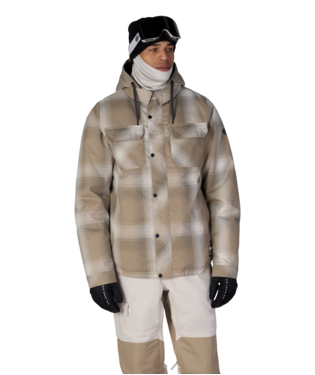 MENS WOODLAND™ INSULATED JACKET - KHAKI PLAID