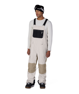 MENS HOT LAP™ INSULATED BIB - LIMESTONE KHAKI COLORBLOCK