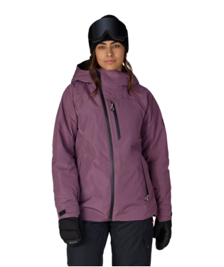 WOMENS HYDRA™ THERMAGRAPH® JACKET - BLACK PLUM GRID
