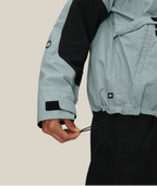 WOMENS OUTLINE™ SHELL ANORAK - DUSTY MARINE GRID