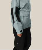 WOMENS OUTLINE™ SHELL ANORAK - DUSTY MARINE GRID
