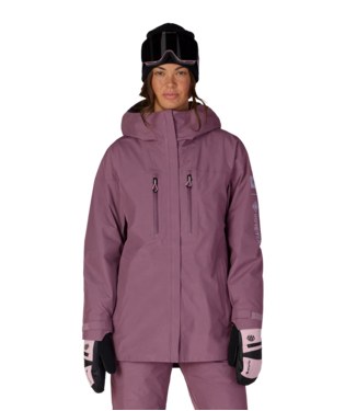 WOMENS GORE-TEX SKYLINE THERMAGRAPH® JACKET - BLACK PLUM