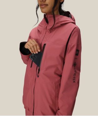 WOMENS GORE-TEX SKYLINE THERMAGRAPH® JACKET - ROSEWOOD