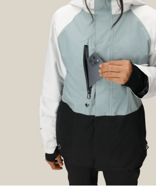 WOMENS GORE-TEX WILLOW™ INSULATED JACKET - DUSTY MARINE COLORBLOCK