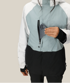 WOMENS GORE-TEX WILLOW™ INSULATED JACKET - DUSTY MARINE COLORBLOCK