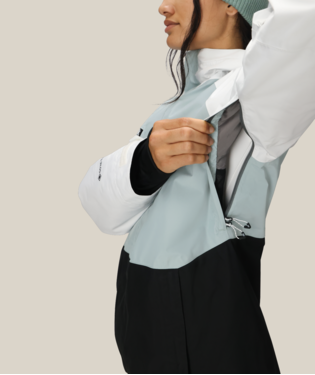 WOMENS GORE-TEX WILLOW™ INSULATED JACKET - DUSTY MARINE COLORBLOCK