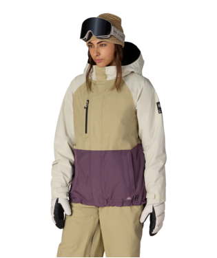 WOMENS GORE-TEX WILLOW™ INSULATED JACKET - KHAKI COLORBLOCK