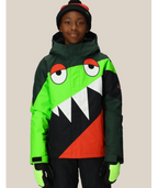 BOYS SNAGGLETOOTH OWEN INSULATED JACKET - BOREALIS GREEN COLORBLOCK