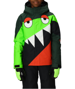 BOYS SNAGGLETOOTH OWEN INSULATED JACKET - BOREALIS GREEN COLORBLOCK