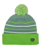 YOUTH POM BEANIE - LIME COLORBLOCK
