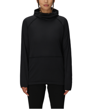 WOMENS MISSION GRID™ HOODY - BLACK