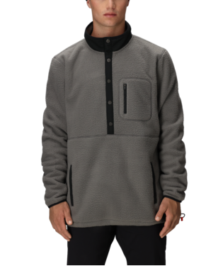 MENS TIOGA FLEECE PULLOVER - RHINO GREY