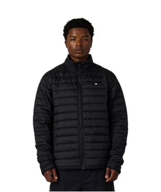 MENS THERMAL PUFF INSULATED JACKET - BLACK